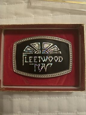 Vintage Fleetwood Mac belt buckle - metal